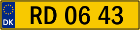 Trailer License Plate